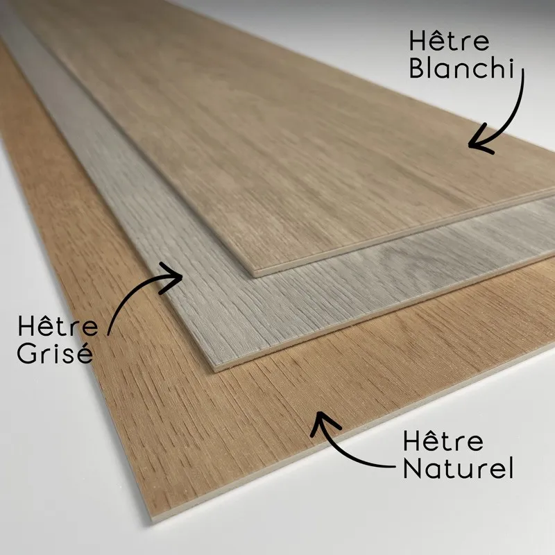 Lame PVC Effet Bois Hêtre Naturel